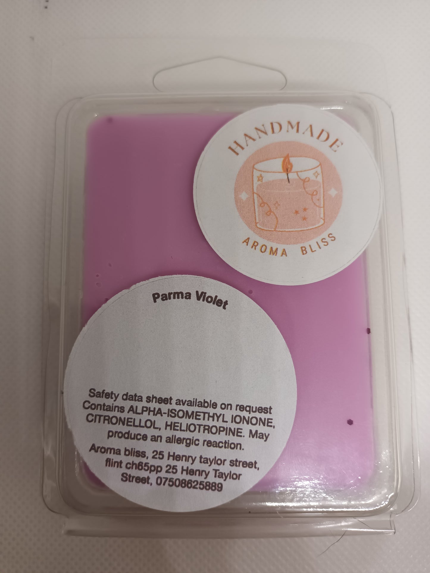 Handmade scented wax melts - Natural clamshell pack